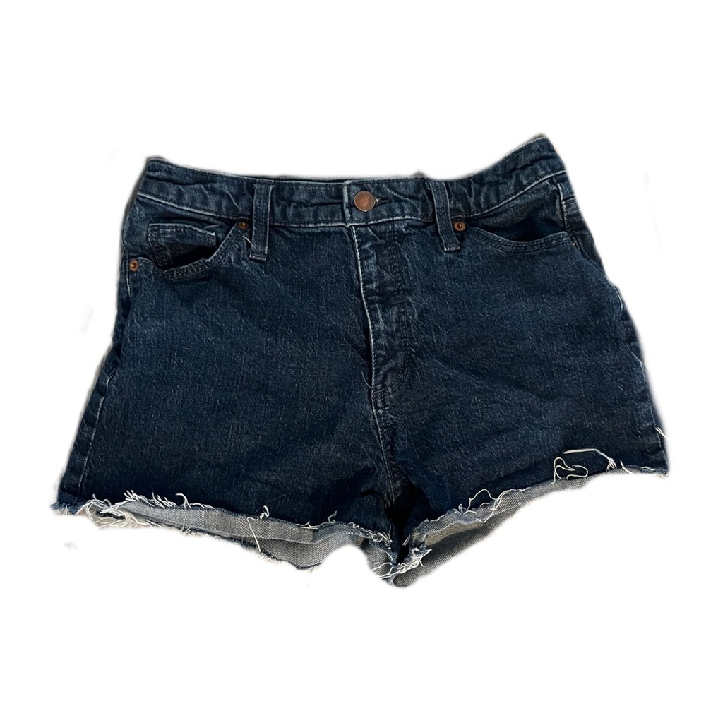 Dark wash universal thread Jean shorts